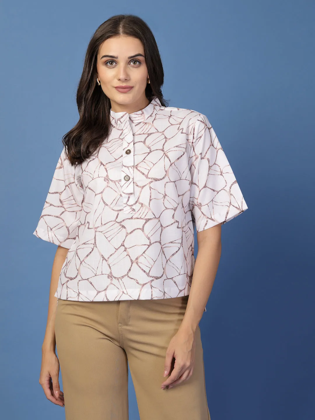 Style Quotient Women Printed Cotton Top