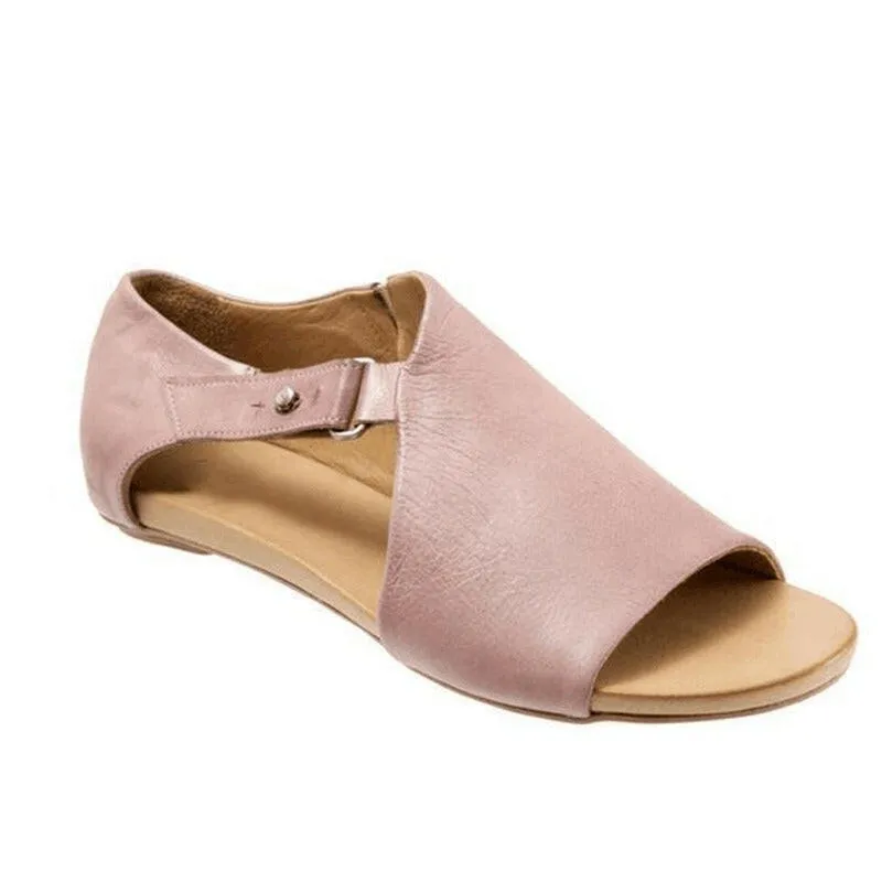 Summer Fashion New Large Sandals Wish Europe and America Large Flat Bottom Women's Sandals