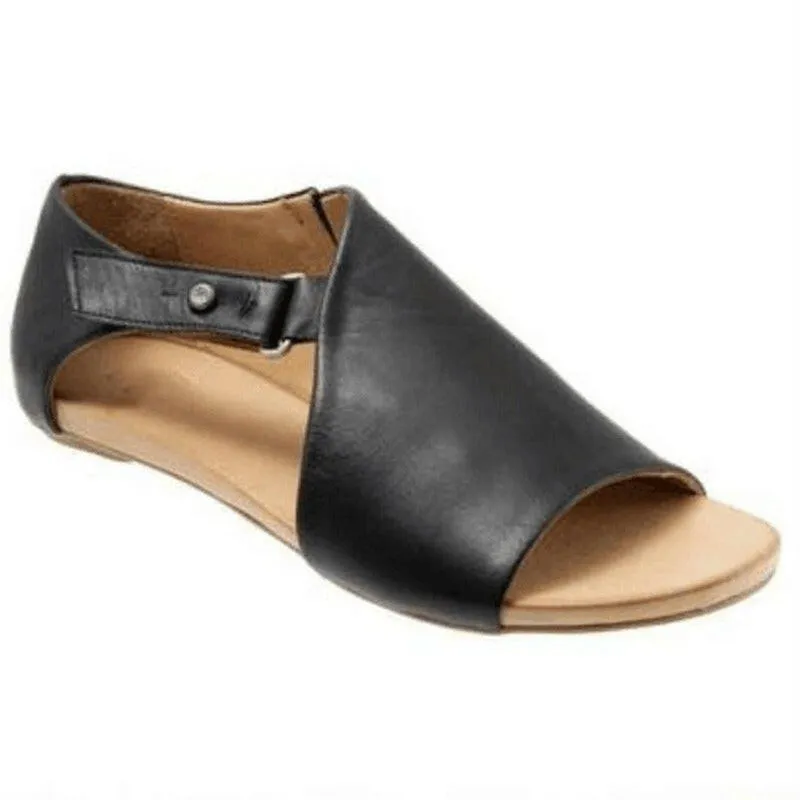 Summer Fashion New Large Sandals Wish Europe and America Large Flat Bottom Women's Sandals