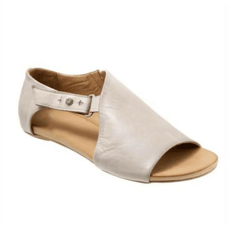 Summer Fashion New Large Sandals Wish Europe and America Large Flat Bottom Women's Sandals