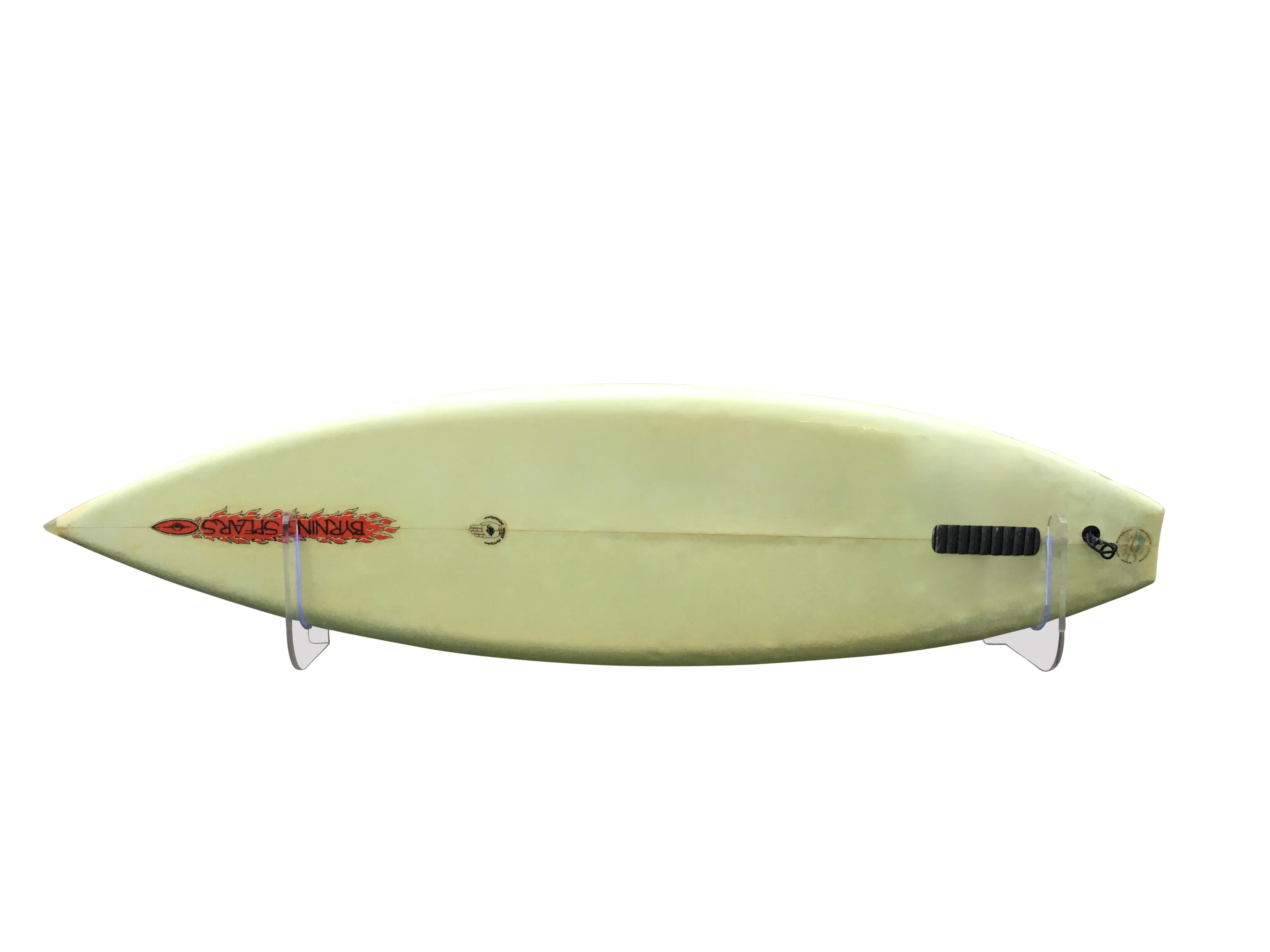 Surfboard Wall Rack RAIL UP - Fins up to 6" - Clear Mount Acrylic