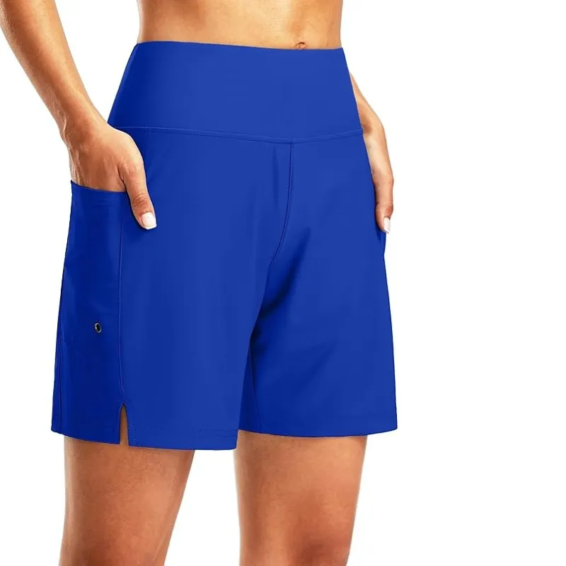 Swim Board Shorts Quick Dry with Liner and Functional Pockets