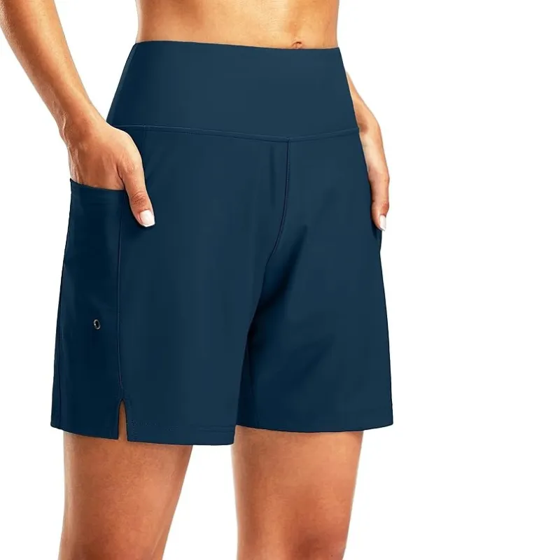 Swim Board Shorts Quick Dry with Liner and Functional Pockets