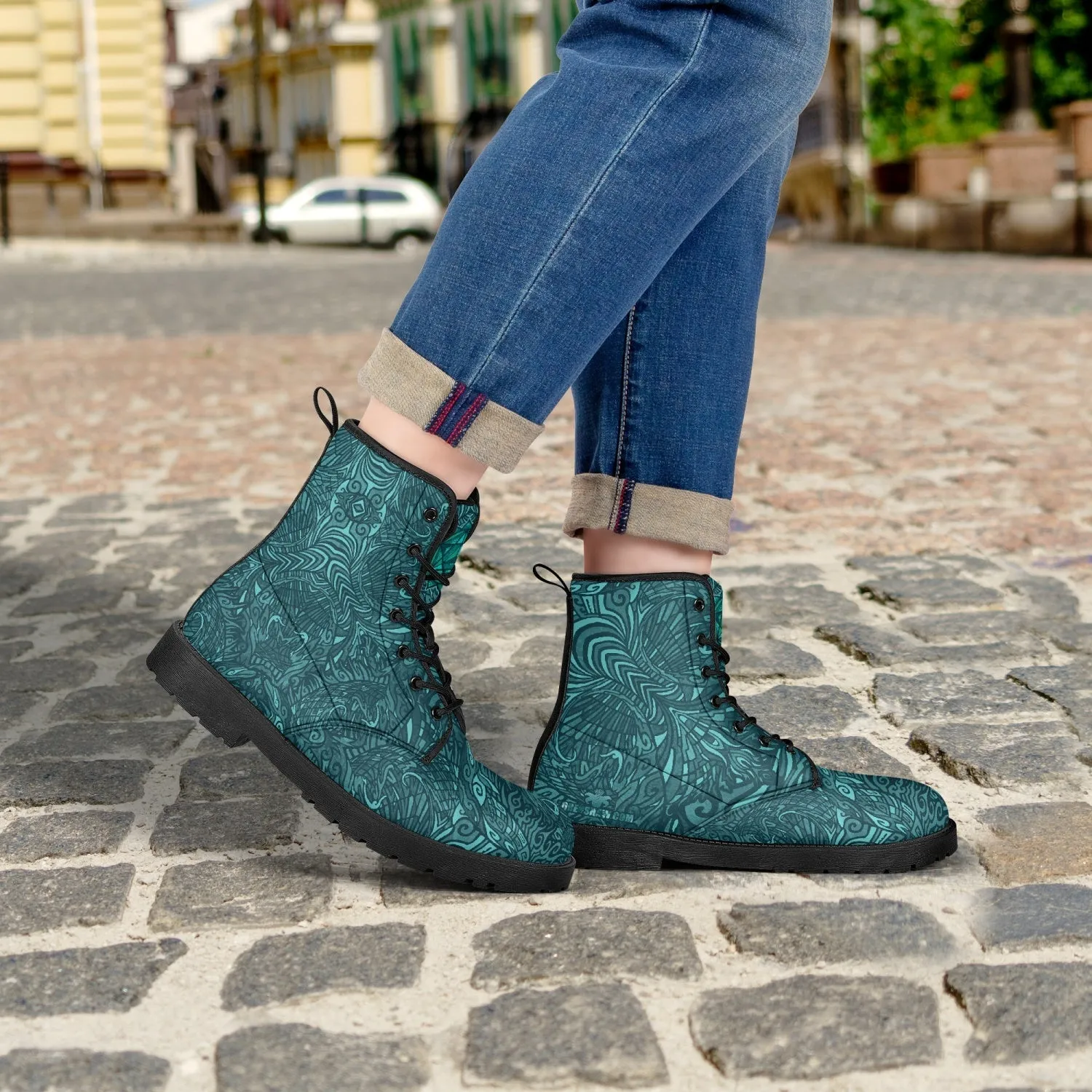 Teal Torus Boots
