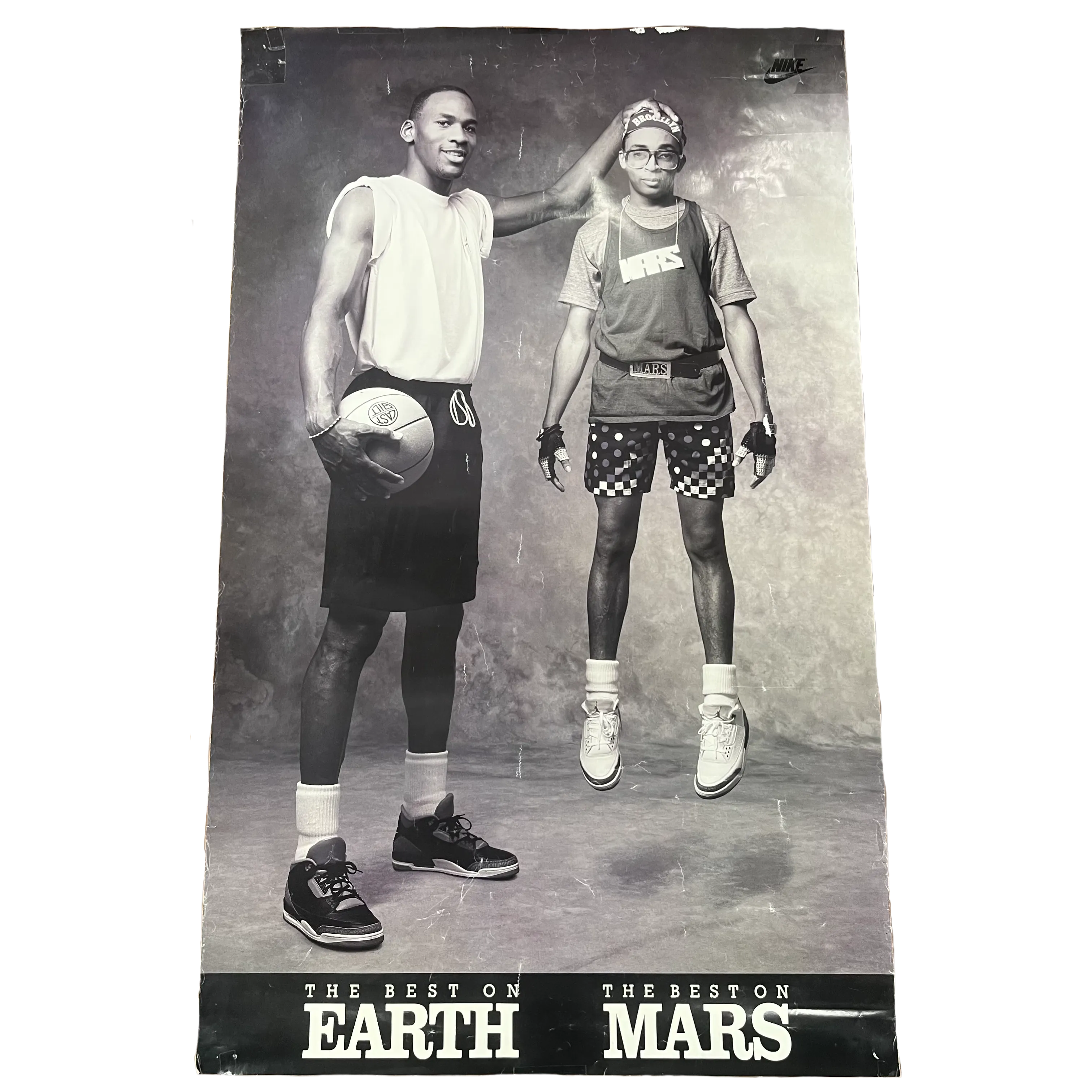 Vintage Nike Michael Jordan Spike Lee "Earth Mars" Poster