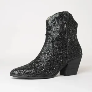 Wagon Black Jewels Boots