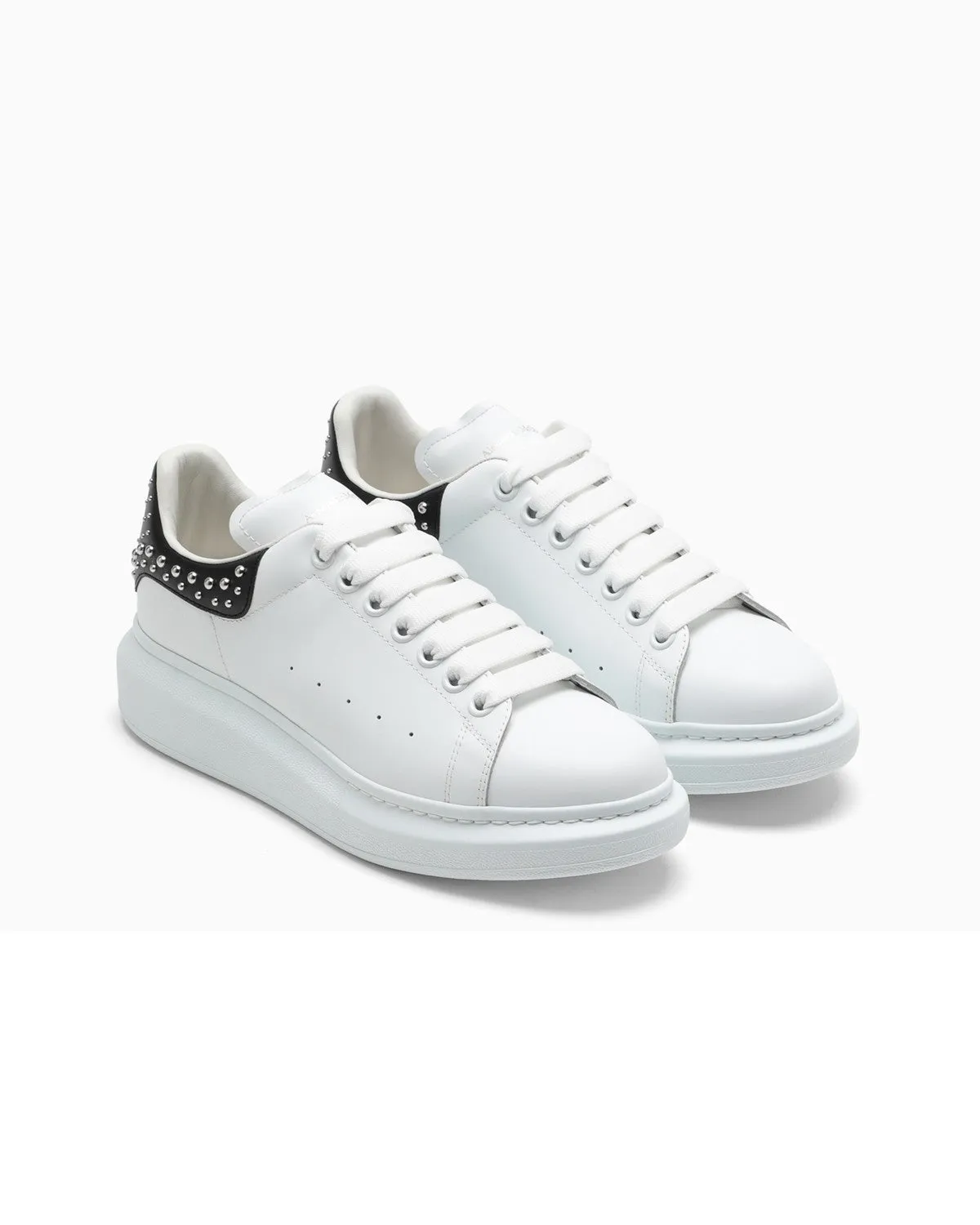 White And Black Oversized Low Sneakers