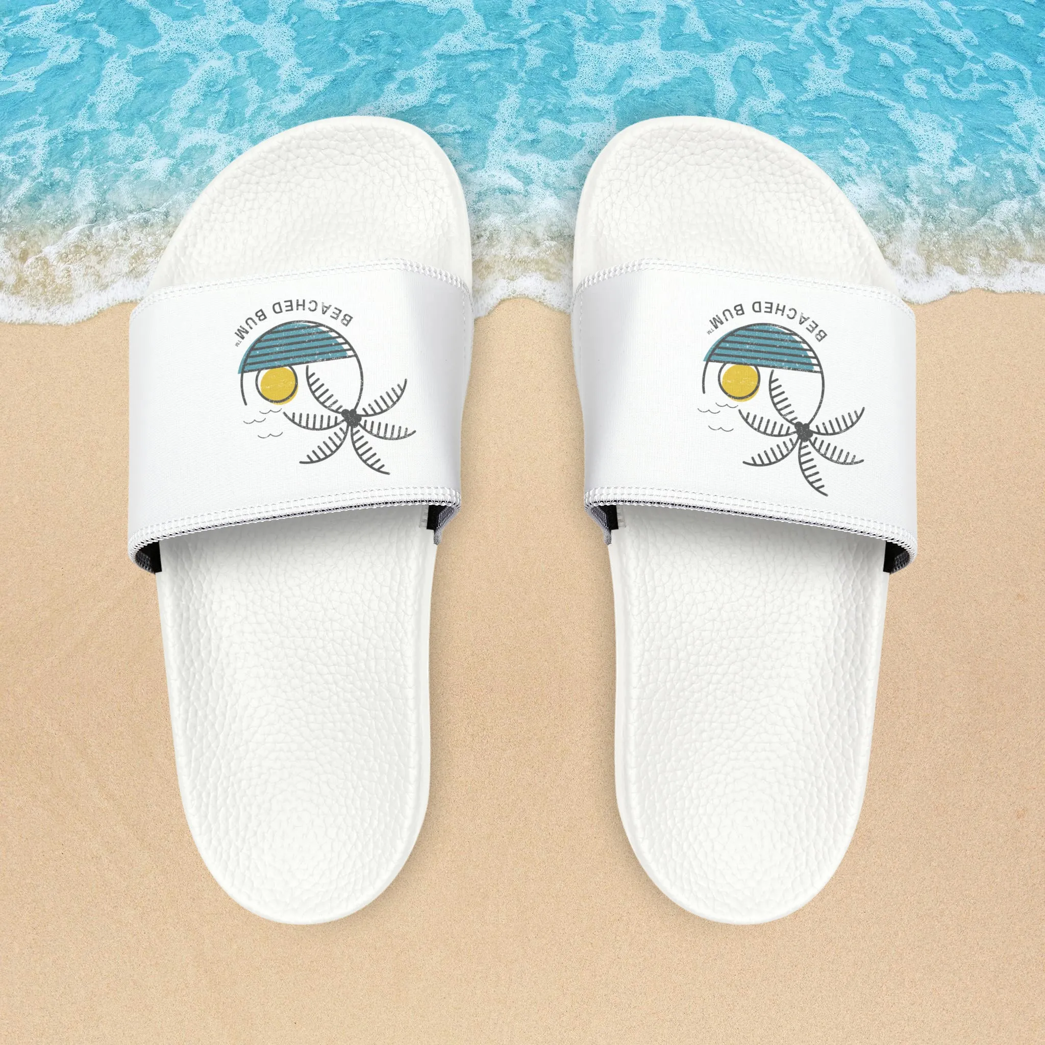 Women's - BEACHED BUM LIFE - PU Slide Sandals - A