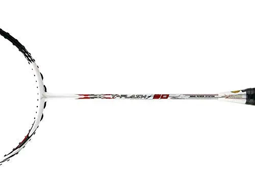 YOUNG YFLASH 30 Carbon-Graphite Y-Flash 30 Japanese High Modulus Nano Carbon Badminton Racket, Includes Full Cover